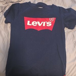Levi's Kids Red Logo Navy Tee